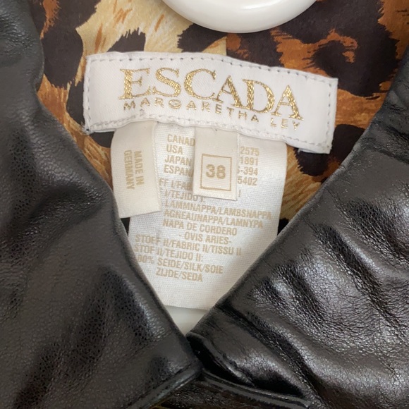 Escada Vintage Leather Blazer - 38 - Picture 4 of 14